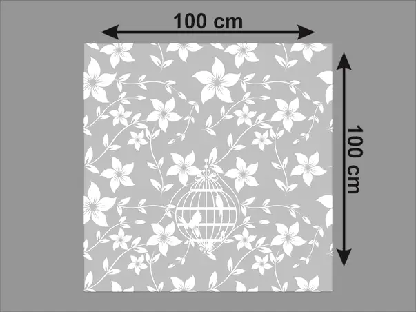 Autocolant sablare geam alb colivie prezentare 2