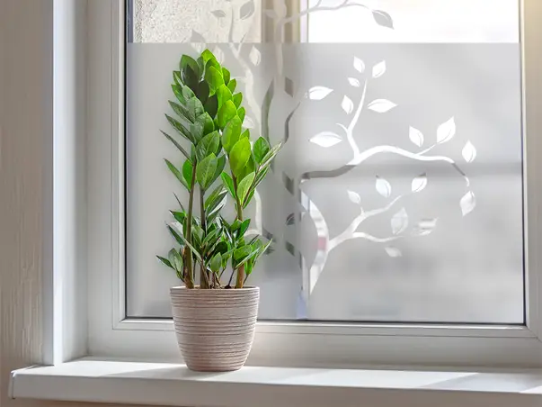 Autocolant sablare model decupat cu crengute x1