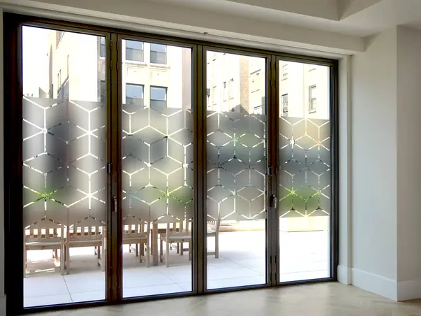 Autocolant sablare model geometric diamond x3