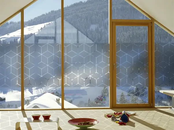 Autocolant sablare model geometric diamond x4