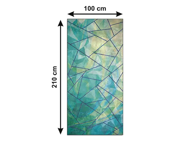 Autocolant sablare model mozaic verde albastru xm5