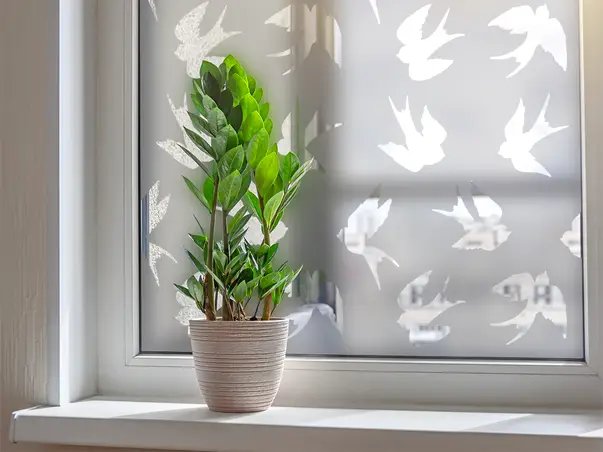 Autocolant sablare model pasari decupat x1