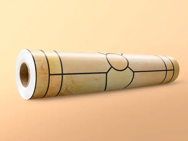 Autocolant sablat model mozaic auriu v4