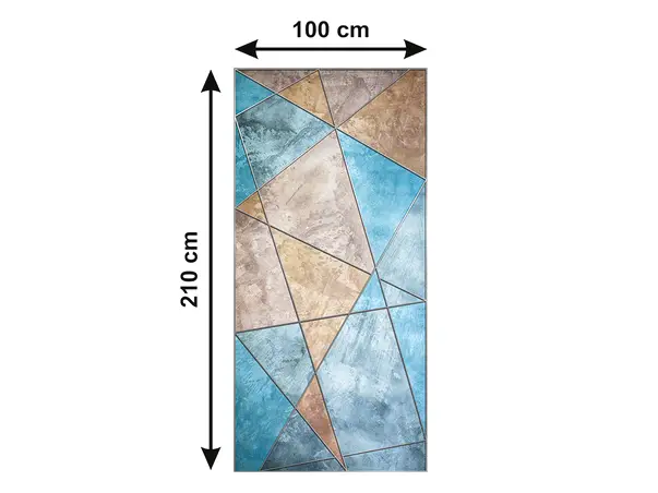 Autocolant sablat model mozaic cu umbre 5