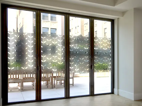 Autocolant sablat model seamless frunze 03