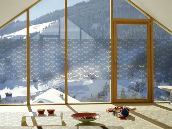 Autocolant sablat model seamless frunze 04