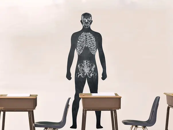 Autocolant tabla de scris model corp uman x3