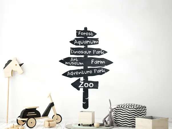 Autocolant tabla de scris model indicator x2