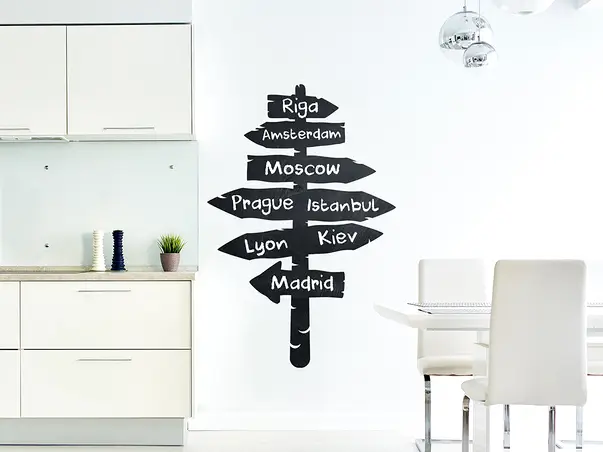 Autocolant tabla de scris model indicator x3