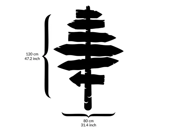 Autocolant tabla de scris model indicator x5