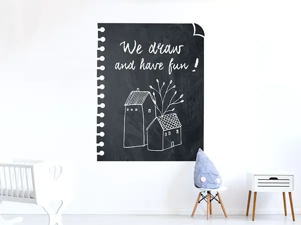 Autocolant tabla de scris model notite x4