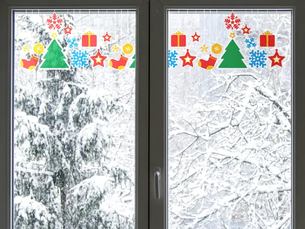 Bordura craciun model elemente multicolore 1