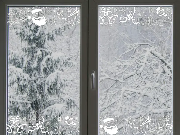 Bordura mos craciun model alb 1