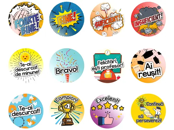 Buline autoadezive pentru evaluare copii 4