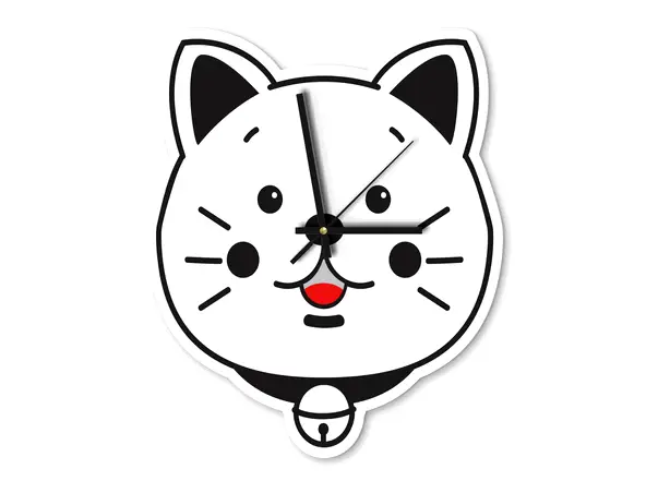 Ceas pisica cu clopotel