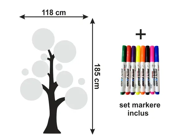Copac tabla de scris alba 5