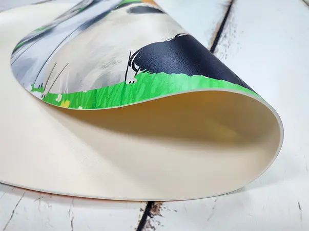 Covor antiderapant pentru animale de companie model Dogs linoleum antiderapant rotund 6