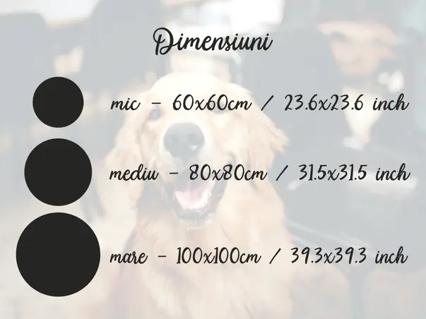 Covor antiderapant pentru animale de companie model pentru pisici linoleum antiderapant rotund 6