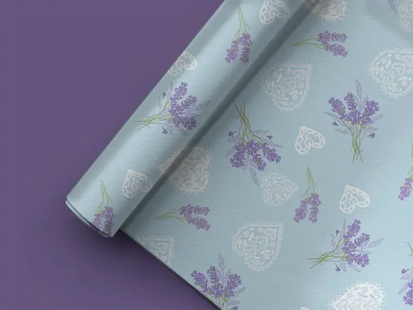 Covor din vinil bucatarie model floral si inimioare FOLMAT024 7