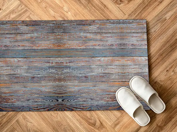 Covor din vinil bucatarie model imitatie lemn FOLMATKIT023 3