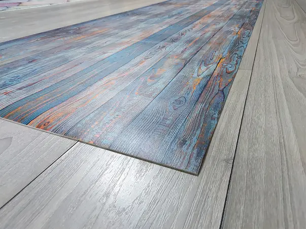 Covor din vinil bucatarie model imitatie lemn FOLMATKIT023 45