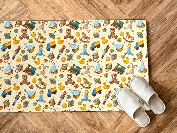 Covor din vinil camera copii desene animate FOLMATKIDS07 4