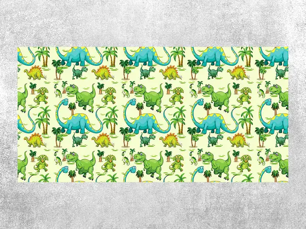 Covor din vinil camera copii model cursa masini FOLMATKIDS02 1