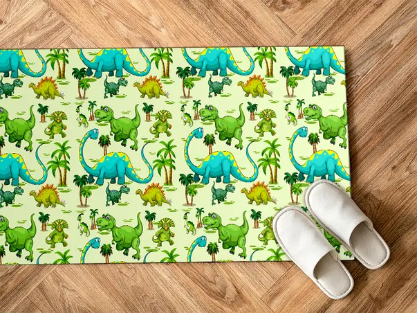 Covor din vinil camera copii model cursa masini FOLMATKIDS02 4