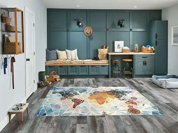 Covor din vinil model harta y3