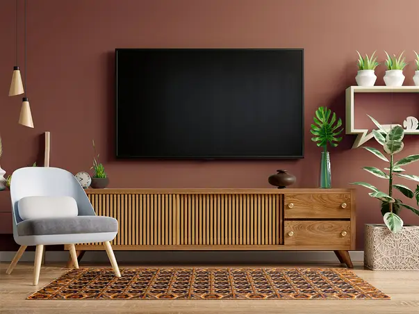 Covor din vinil model piatra maro spirala 4