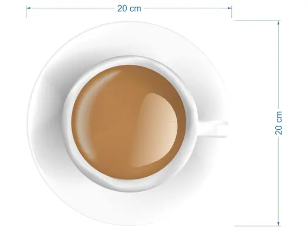 Cups of coffee element