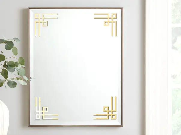 Decoratiune pentru colturi oglinda sau geam simulare 2