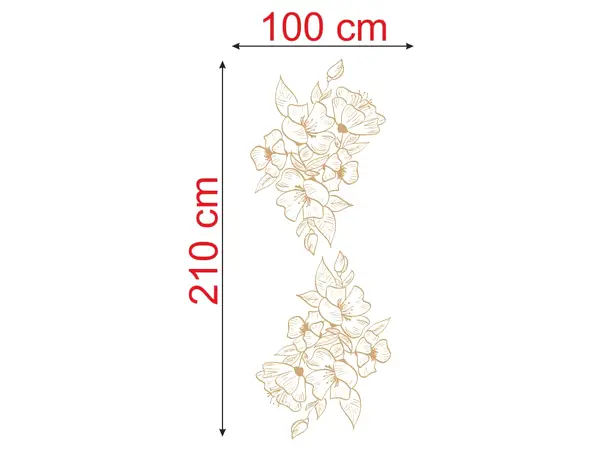 Folie cabina dus model floral fgf220 2