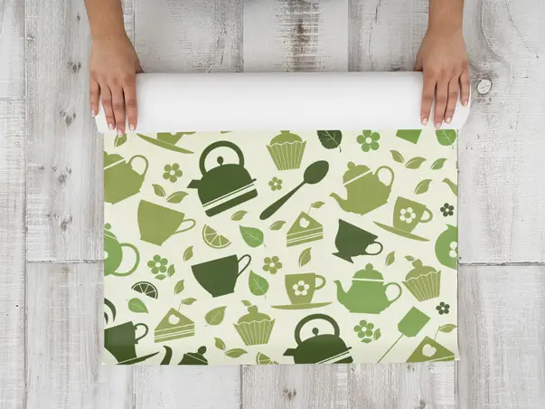 Folie de protectie din PVC antiderapant cu grosime 1,5mm impermeabil 50x155cm model 4 s2