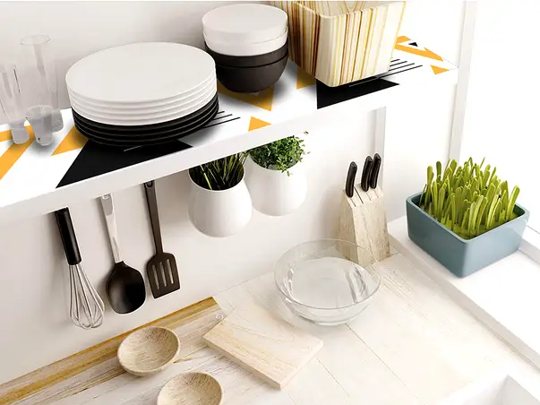 Folie de protectie din PVC antiderapant cu grosime 1,5mm impermeabil 50x155cm model 6 s5