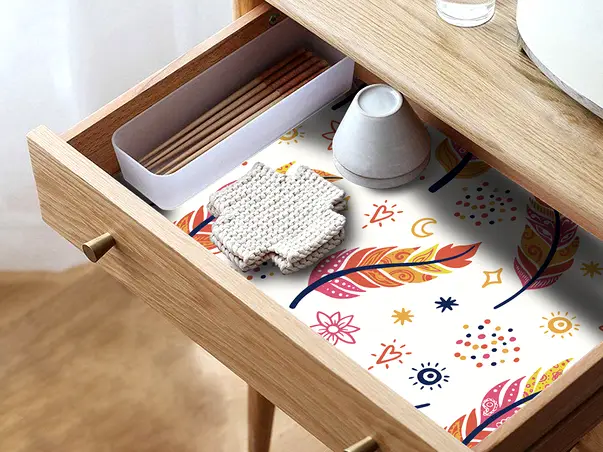 Folie de protectie din PVC antiderapant cu grosime 1,5mm impermeabil 50x155cm model 7 s1