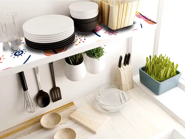 Folie de protectie din PVC antiderapant cu grosime 1,5mm impermeabil 50x155cm model 7 s4