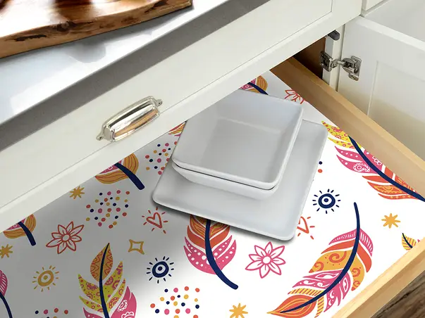 Folie de protectie din PVC antiderapant cu grosime 1,5mm impermeabil 50x155cm model 7 s8