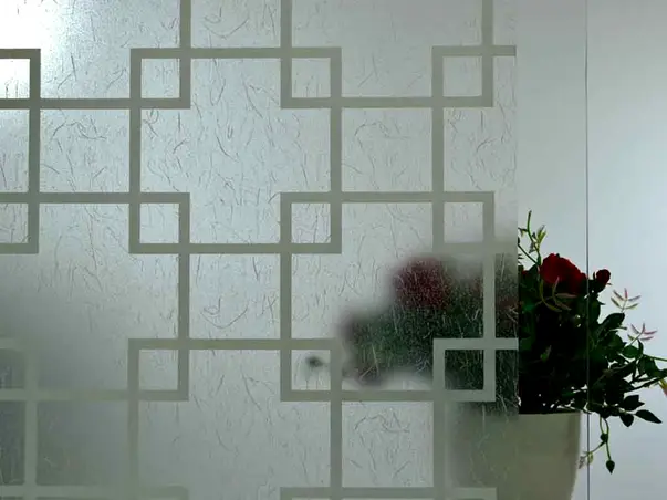 Folie geam autoadeziva imprimeu patrate albe