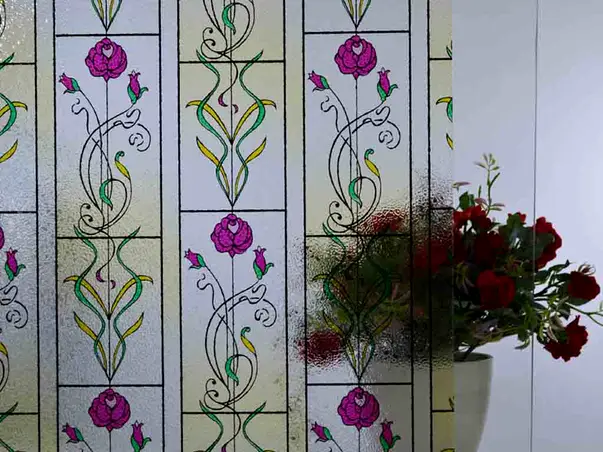 Folie geam electrostatica vitraliu roma folina