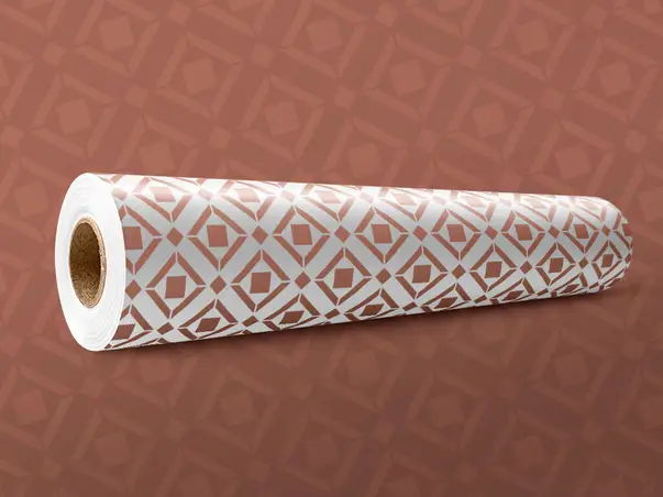 Folie geam model geometric cupru 1