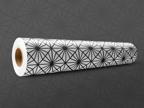 Folie geam model geometric negru 1