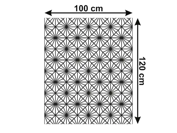 Folie geam model geometric negru 2