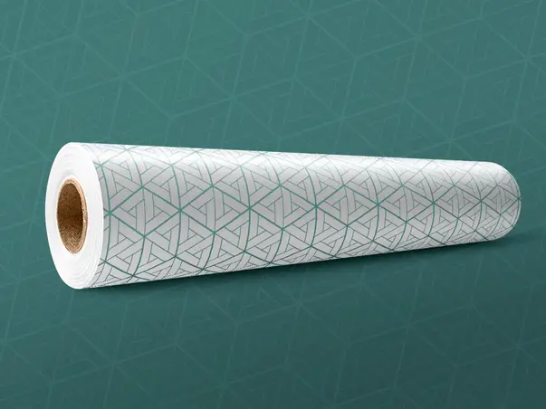 Folie geam model geometric turcoaz 1