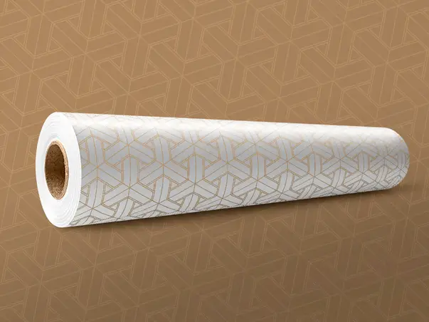 Folie geam panza geometrica aurie 1