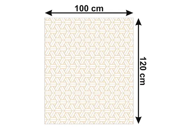 Folie geam panza geometrica aurie 2