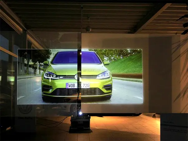 Folie pentru proiector transparenta proiectie din spate 1