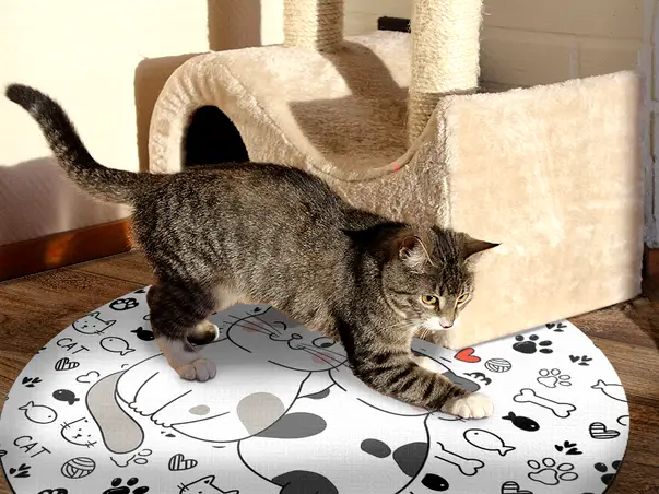 Folina covor din vinil model pisici b2