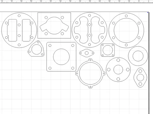 Garnituri de etansare din pasla decupate cu laser conform cu desenul tehnic comanda s3