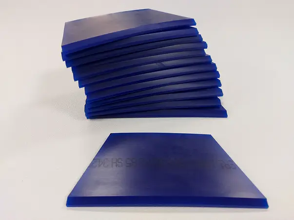 Lama din silicon albastra pentru racleta 2